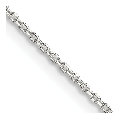 Sterling Silver 1.25mm Diamond-Cut Cable Forzantine Chain