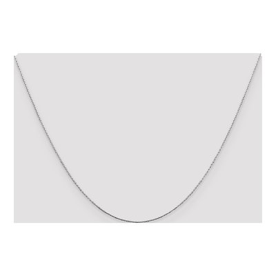 Sterling Silver 0.6mm Oval Box Chain – view 4