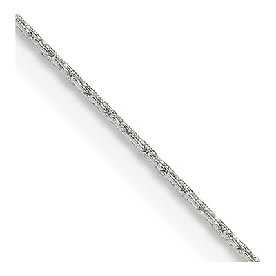 Sterling Silver 0.6mm Oval Box Chain