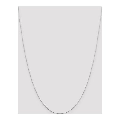 Sterling Silver 0.6mm Oval Box Chain – view 4