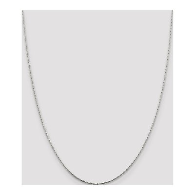 Sterling Silver 1mm Oval Box Chain – view 4