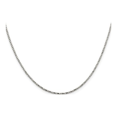 Sterling Silver 1.35mm Twisted Box Chain – view 2