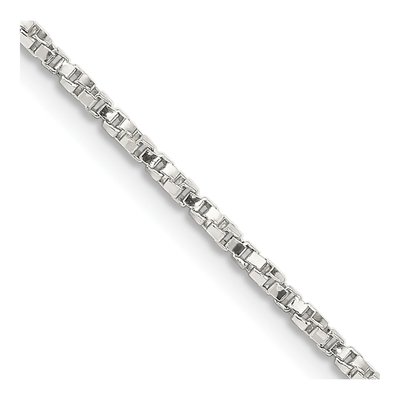Sterling Silver 1.35mm Twisted Box Chain