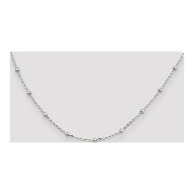 Sterling Silver 1.3mm Beaded Ball Chain – view 4
