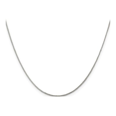 Sterling Silver 0.8mm Curb Chain – view 2