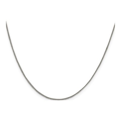 Sterling Silver 1mm Curb Chain – view 2