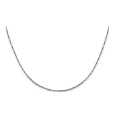 Sterling Silver 1.15mm Curb Chain – view 2