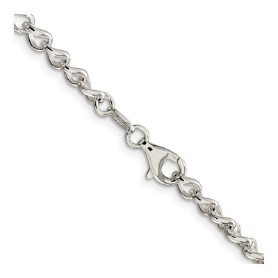 Sterling Silver 4.5mm Round Open Curb Chain – view 3