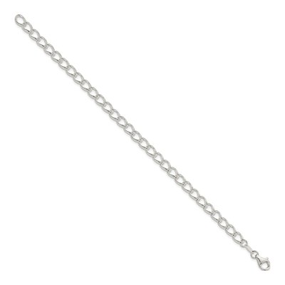 Sterling Silver 5.3mm Round Curb Chain Bracelet – view 3