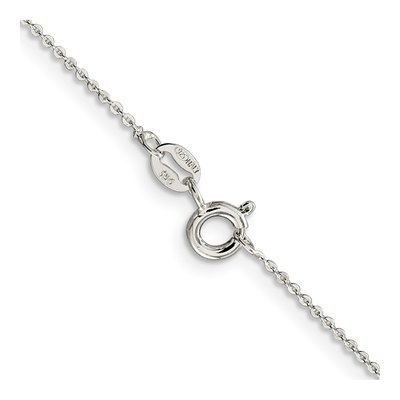 Sterling Silver 1.15mm Flat Cable Chain – view 3