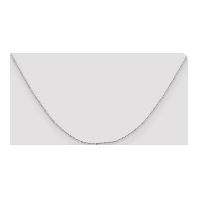 Sterling Silver 1.15mm Flat Cable Chain – view 4