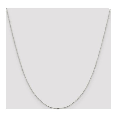 Sterling Silver 1.15mm Flat Cable Chain – view 4