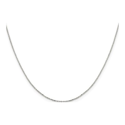 Sterling Silver 1mm Diamond-Cut Cable Chain – view 2
