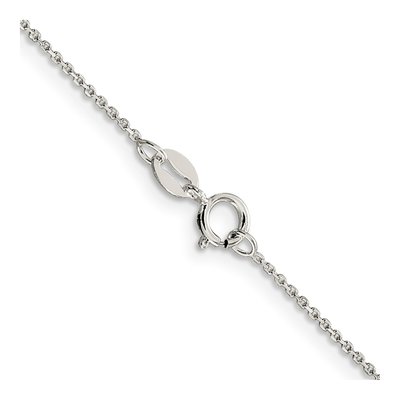 Sterling Silver 1mm Diamond-Cut Cable Chain – view 3