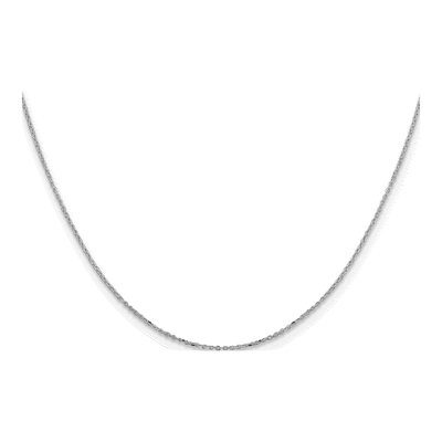 Sterling Silver 1mm Diamond-Cut Cable Chain – view 2