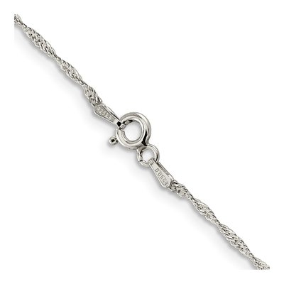 Sterling Silver 1mm Cable Chain – view 3