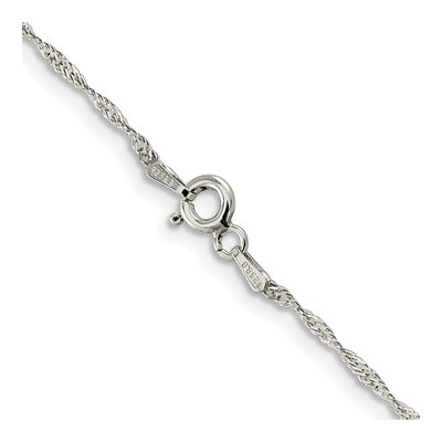 Sterling Silver 1mm Diamond-Cut Cable Chain – view 3