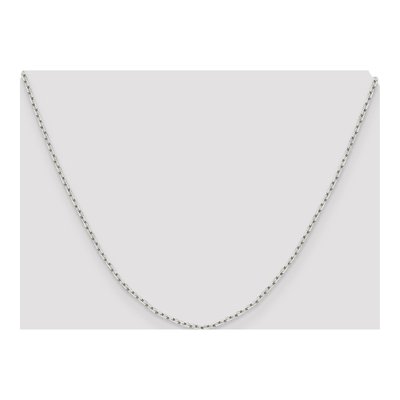 Sterling Silver 1.65mm Diamond-Cut Cable Chain – view 4