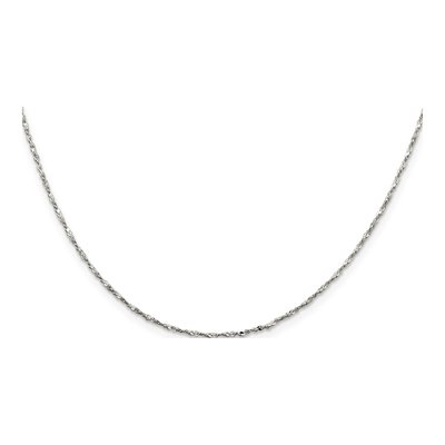 Sterling Silver 1.2mm Twisted Serpentine Chain – view 2