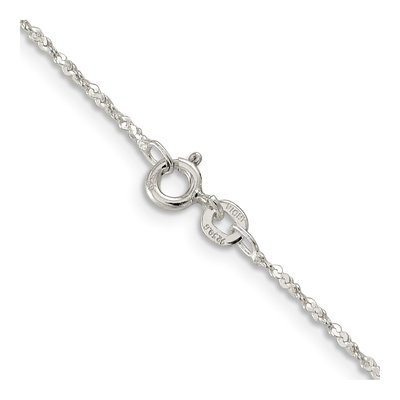 Sterling Silver 1.2mm Twisted Serpentine Chain – view 3