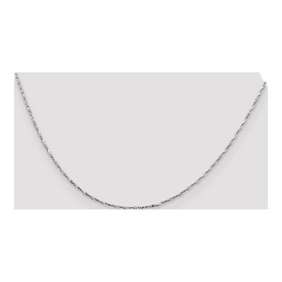 Sterling Silver 1.2mm Twisted Serpentine Chain – view 4