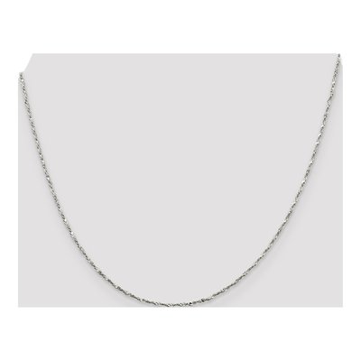 Sterling Silver 1.2mm Twisted Serpentine Chain – view 4