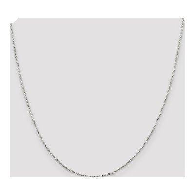 Sterling Silver 1.2mm Twisted Serpentine Chain – view 4