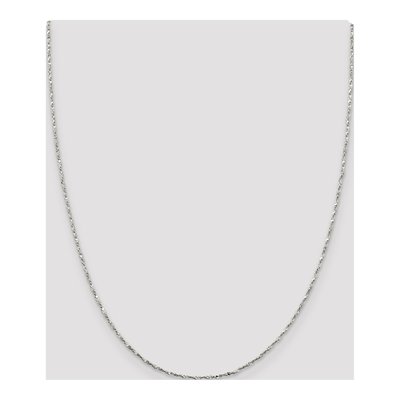 Sterling Silver 1.2mm Twisted Serpentine Chain – view 4