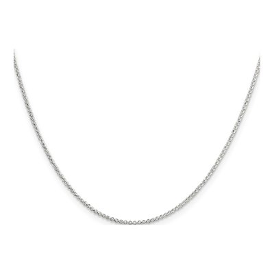 Sterling Silver 1.4mm Diamond-Cut Rolo Chain – view 2