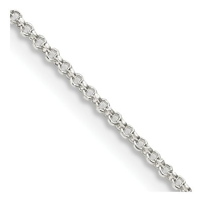Sterling Silver 1.4mm Diamond-Cut Rolo Chain