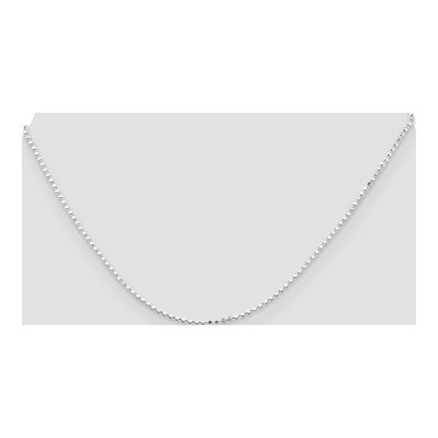 Sterling Silver 1.15mm Square Beaded Chain – view 4