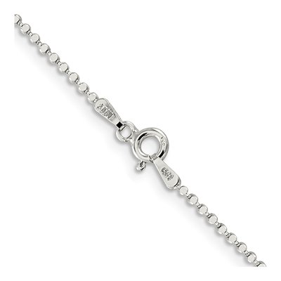 Sterling Silver 1.15mm Beaded Square Chain – view 3