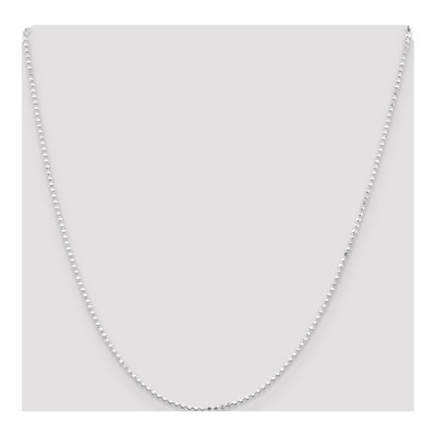 Sterling Silver 1.15mm Beaded Square Chain – view 4