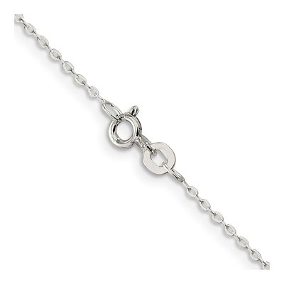 Sterling Silver 0.5mm Flat Cable Chain – view 3