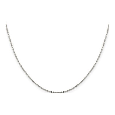 Sterling Silver 0.9mm Flat Cable Chain – view 2