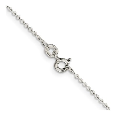 Sterling Silver 0.9mm Flat Cable Chain – view 3