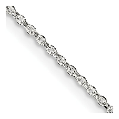 Sterling Silver 1mm Flat Cable Chain