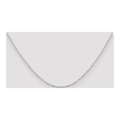 Sterling Silver 1.5mm Flat Open Oval Cable Chain – view 4