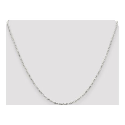 Sterling Silver 1.5mm Flat Oval Open Cable Chain – view 4