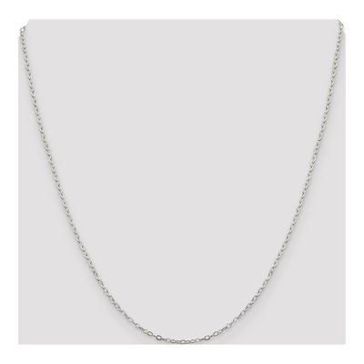 Sterling Silver 1.5mm Flat Open Oval Cable Chain – view 4