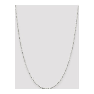 Sterling Silver 1.5mm Flat Open Oval Cable Chain – view 4
