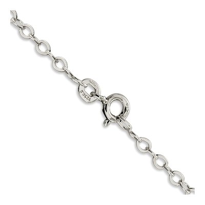 Sterling Silver 2.5mm Flat Open Oval Cable Chain – view 3