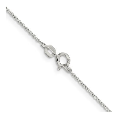Sterling Silver 0.95mm Diamond-Cut Forzantine Chain – view 3