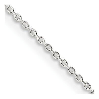 Sterling Silver 0.95mm Diamond-Cut Forzantine Chain