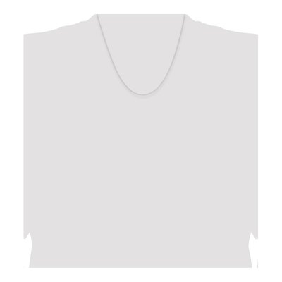 Sterling Silver 0.95mm Cable Forzantine Chain – view 4
