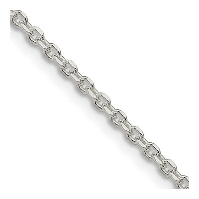 Sterling Silver 2.1mm Diamond-Cut Forzantine Chain
