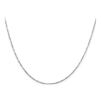 Sterling Silver 1.4mm Twisted Serpentine Chain – view 2