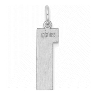 Sterling Silver Number 1 Pendant – view 5