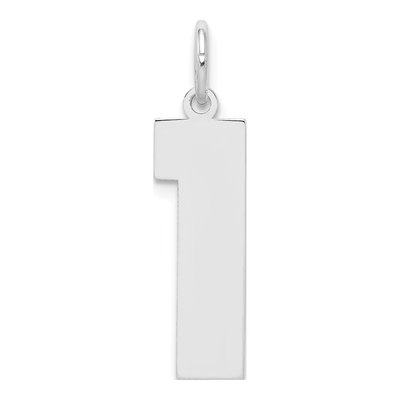 Sterling Silver Number 1 Pendant