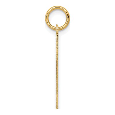 Sterling Silver Gold Plated Number 1 Charm – view 2